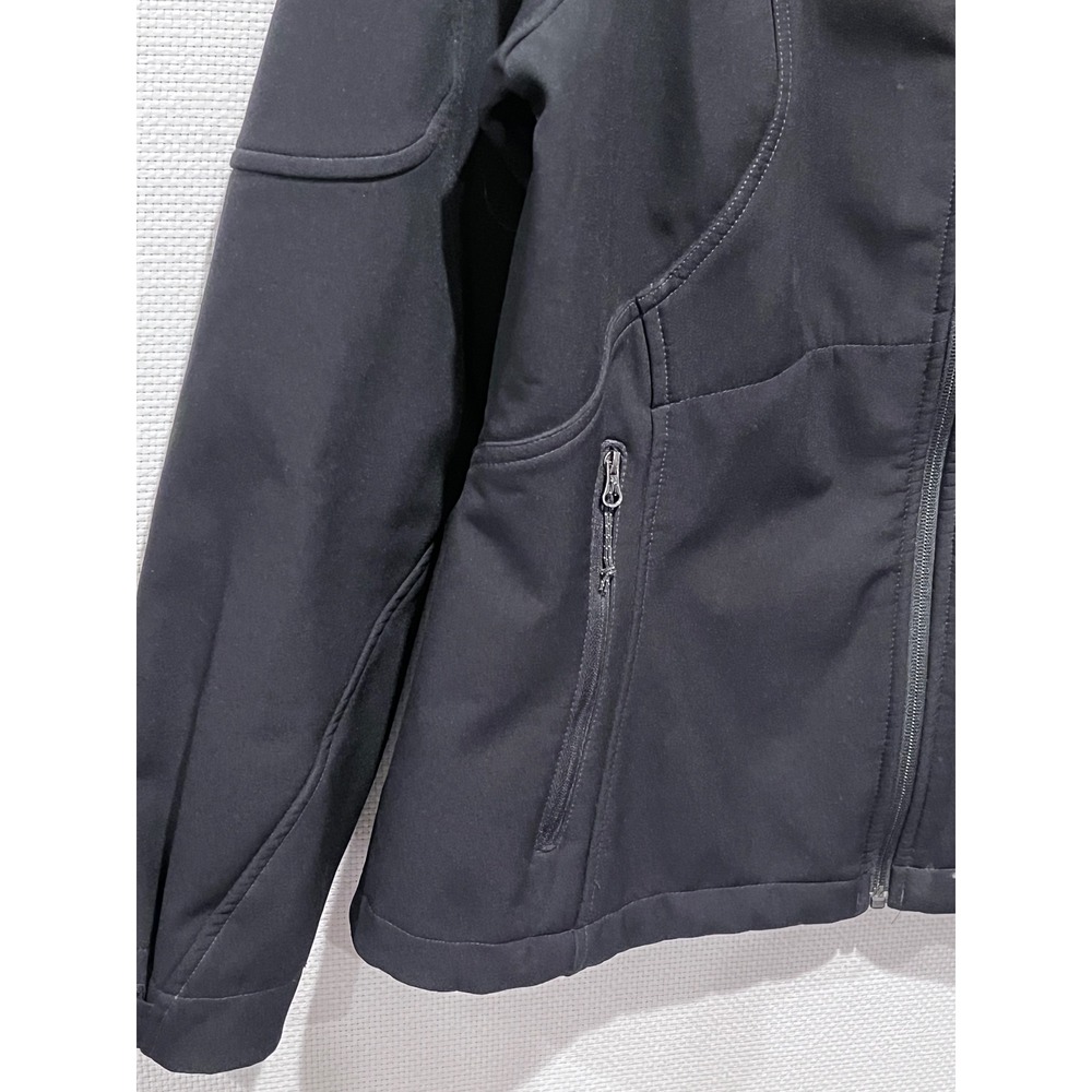 Eddie Bauer Womens Black Softshell Jacket Full Zip Water Resistant Size XL - Picture 2 of 13